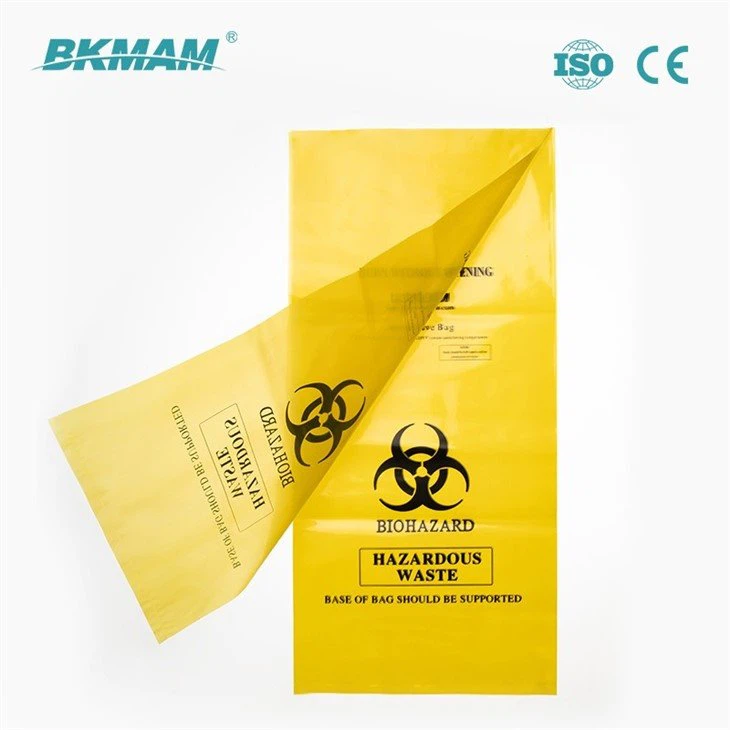 biohazard waste bag yellow