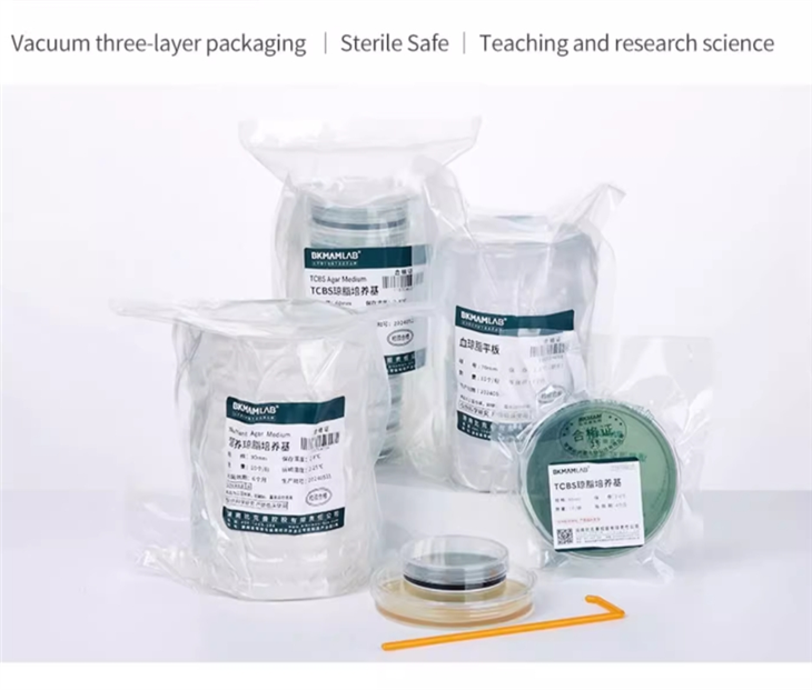 Culture Medium Lab Use TCBS Medium Plate 6cm Manganese Nutrient Agar Medium Plate