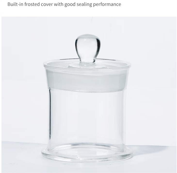 Different Size Chemistry Lab Glass Specimen Cylinder Round Specimen Bottle Jar With Ground Stopper Lid