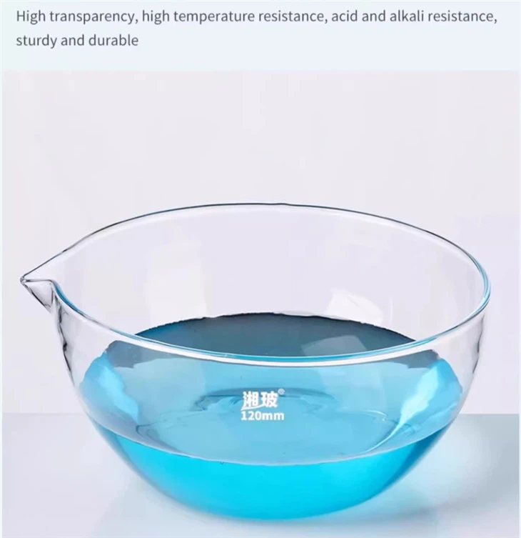 Lab Boro 3.3 Glass Evaporating Dish For Laboratory Use Round Bottom Evaporating Dish Lab Evaporating Dish
