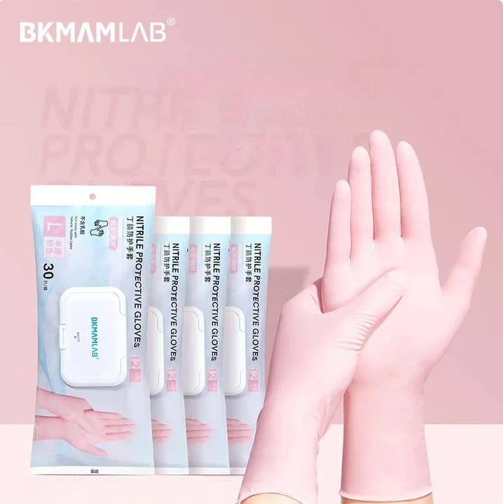 Lab Powder-Free Latex Gloves Nitrile Gloves factory