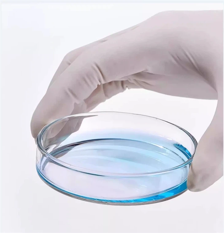 Lab Reuse Glass Petri Dish Borosilicate Glass Clear Box Packing For Cell Culture