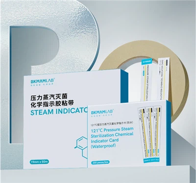 Fita/cartão indicador de autoclave/vapor