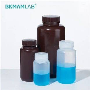 Frasco de amostragem HDPE PP de laboratório marrom claro